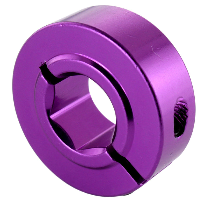 1/2 in. Hex Collar Clamps - am-1526_purple - Type=1 part, Thickness=HD (0.5 in.), Color=Purple - migrated