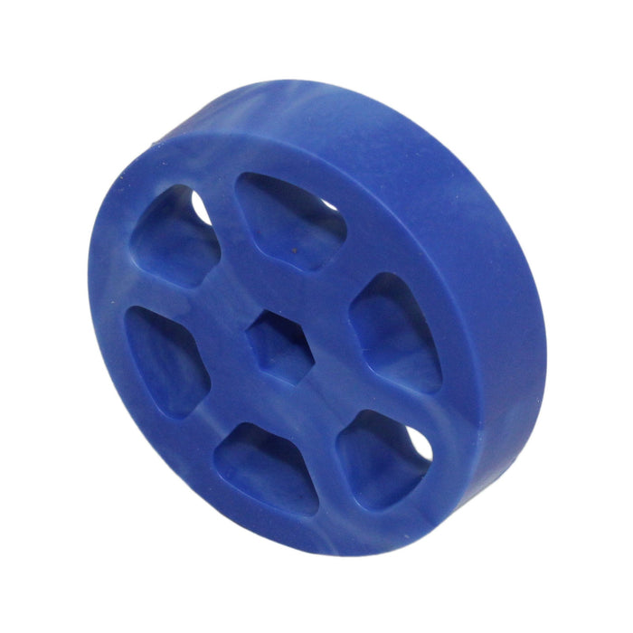 Compliant Wheels - am-3571_blue - Diameter=2 inch, Durometer=50A, Bore=3/8 in Hex - migrated