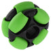 2 in. Dualie Omni Wheel - am-3902_green - Bore=14 mm Hex, Durometer=35A - migrated