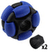 2 in. Dualie Omni Wheel - am-3951_blue - Bore=1/2 in Hex, Durometer=50A - migrated