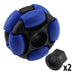 2 in. Dualie Omni Wheel - am-3952_blue - Bore=3/8 in Hex, Durometer=50A - migrated
