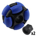 2 in. Dualie Omni Wheel - am-3952_blue - Bore=3/8 in Hex, Durometer=50A - migrated