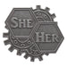 Pronoun Pins - am-4030_Her - Pronouns=She/Her - migrated