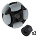 2 in. Dualie Omni Wheel - am-4044_gray - Bore=5 mm Hex, Durometer=80A - migrated