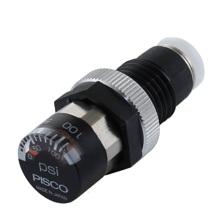 Panel Mount Pressure Gauge with 1/4 in. Press-in Tube Fitting - am-4224 - migrated