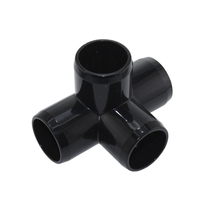3/4 in. 4-Way PVC Tee - am-4281_4_Black - migrated