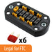 XT30 Fused Power Distribution Board - am-4539_10F - Option=With 10A MINI Fuses - migrated