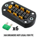 XT30 Fused Power Distribution Board - am-4539_30F - Option=With 30A MINI Fuses - migrated