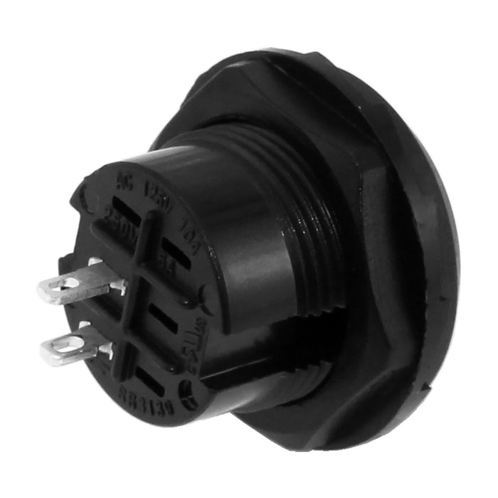 Threaded Body with Nut Panel Mount On - Off Rocker Switch - am-4579_2 - Image-2 - migrated