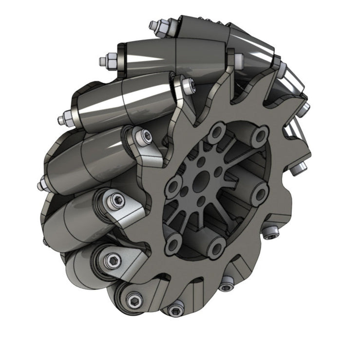 4 in. BB Mecanum Wheels - am-4734R - Bore=Nub Bore, Mecanum Wheel=Right - migrated