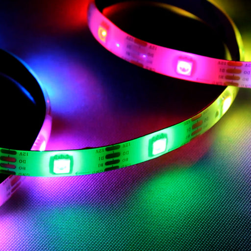 12V Individually Addressable LED Light Strip 16.4 ft - am-5183 - migrated