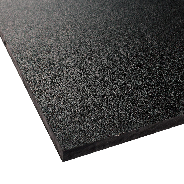 24 in. x 47 in. Orange Peel Black HDPE Sheet