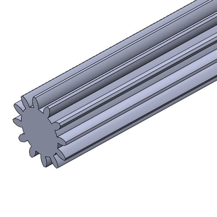 Spur Gear Stock - gs-14_5-20-12-4140-1 - 2) Tooth Count=12, 1) Tooth Profile=20 DP, 14.5° PA, 3) Material=Steel - migrated