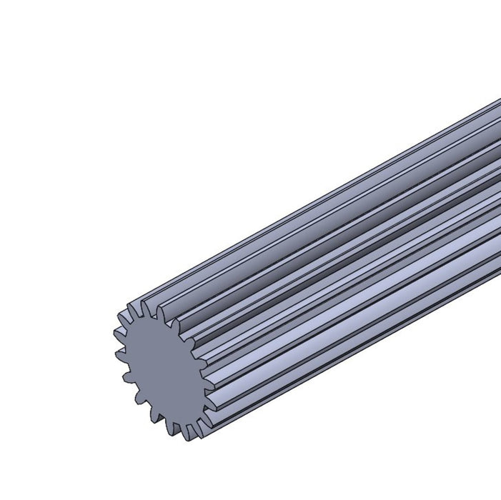 Spur Gear Stock - gs-14_5-20-18-4140-1 - 2) Tooth Count=18, 1) Tooth Profile=20 DP, 14.5° PA, 3) Material=Steel - migrated