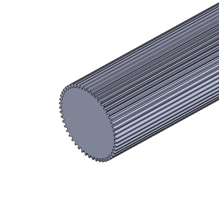 Spur Gear Stock - gs-14_5-20-50-6061-1 - 2) Tooth Count=50, 1) Tooth Profile=20 DP, 14.5° PA, 3) Material=Aluminum - migrated